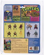 TEENAGE MUTANT NINJA TURTLES (1988) - LEONARDO SERIES 1/10 BACK AFA 75+ EX+/NM (SOFT HEAD/FAN CLUB FLYER).