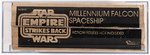 STAR WARS: THE EMPIRE STRIKES BACK (1980) - MILLENNIUM FALCON SPACESHIP AFA 70+ EX+.