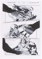 ABSOLUTE CARNAGE VS. DEADPOOL #3 COMIC BOOK PAGE ORIGINAL ART PAIR BY MARCELLO FERREIRA & ROBERTO POGGI.