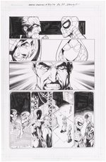 AMAZING SPIDER-MAN VOL. 5 #49 COMIC BOOK PAGE ORIGINAL ART BY MARK BAGLEY.