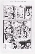 AMAZING SPIDER-MAN VOL. 5 #54 COMIC BOOK PAGE ORIGINAL ART BY MARK BAGLEY.