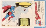 1941 SUPERMAN PREMIUM BREAD CARD #3 COMPLETE WITH STAMP.