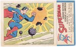 1941 SUPERMAN PREMIUM BREAD CARD #14 COMPLETE WITH STAMP.