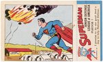 1941 SUPERMAN PREMIUM BREAD CARD #15 COMPLETE WITH STAMP.