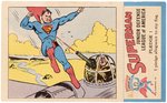 1941 SUPERMAN PREMIUM BREAD CARD #17 COMPLETE WITH STAMP.