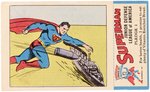 1941 SUPERMAN PREMIUM BREAD CARD #18 COMPLETE WITH STAMP.