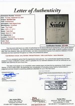 SEINFELD CAST-SIGNED "THE FINALE" TABLE READ SCRIPT.