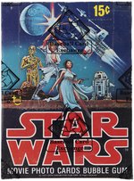 1977 TOPPS STAR WARS SERIES 1 FULL WAX BOX BBCE CERTIFIED.