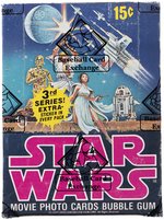 1977 TOPPS STAR WARS SERIES 3 FULL WAX BOX BBCE CERTIFIED.