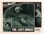 "CLYDE BEATTY THE LOST JUNGLE" LOBBY CARD.