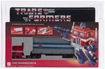 TRANSFORMERS (1985) SERIES 1 - OPTIMUS PRIME AFA 85 NM+ (HASBRO/IGA MEXICAN RELEASE).