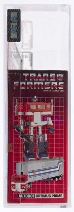 TRANSFORMERS (1985) SERIES 1 - OPTIMUS PRIME AFA 85 NM+ (HASBRO/IGA MEXICAN RELEASE).