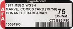 MEGO WORLD'S GREATEST SUPERHEROES (1977) - CONAN THE BARBARIAN CARDED FIGURE AFA 75 EX+/NM.