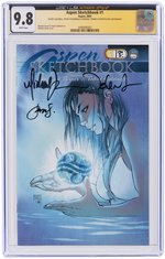 ASPEN SKETCHBOOK #1 2003 CGC JSA AUTHENTIC AUTOGRAPH 9.8 NM/MINT.