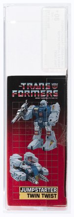 TRANSFORMERS (1985) SERIES 2 JUMPSTARTER - TWIN TWIST AFA 80+ Y-NM.