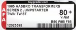 TRANSFORMERS (1985) SERIES 2 JUMPSTARTER - TWIN TWIST AFA 80+ Y-NM.