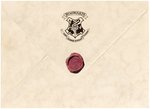 HARRY POTTER AND THE SORCERER'S STONE (WARNER BROS. ENTERTAINMENT, 2001) - SCREEN-USED HARRY POTTER'S HOGWARTS ACCEPTANCE LETTER/ENVELOPE PROP.