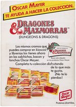 DUNGEONS & DRAGONS 1985 SPANISH CARD/STICKER ALBUM.