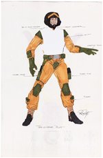 G.I. JOE TOMAHAWK PILOT COLOR ORIGINAL ART STUDIES BY RON RUDAT.