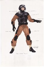 G.I. JOE TOMAHAWK PILOT COLOR ORIGINAL ART STUDIES BY RON RUDAT.