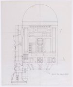 STAR WARS (1979) - ARTOO-DEETO (R2-D2) 12-INCH SERIES ORIGINAL ART ENGINEERING DRAWING TRIO.