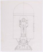 STAR WARS (1979) - ARTOO-DEETO (R2-D2) 12-INCH SERIES ORIGINAL ART ENGINEERING DRAWING TRIO.