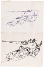 G.I. JOE COBRA MAGGOT ORIGINAL ART CONCEPT DRAWINGS BY GREG BERNDTSON.