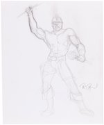 G.I. JOE ZANZIBAR ORIGINAL ART PRELIMINARY PENCIL DRAWINGS BY DAVE DORMAN.