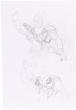 G.I. JOE ZANZIBAR ORIGINAL ART PRELIMINARY PENCIL DRAWINGS BY DAVE DORMAN.