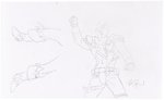 G.I. JOE ZANZIBAR ORIGINAL ART PRELIMINARY PENCIL DRAWINGS BY DAVE DORMAN.