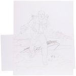 G.I. JOE ORIGINAL ART PRELIMINARY PENCIL DRAWING LOT BY DAVE DORMAN.