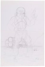 G.I. JOE ORIGINAL ART PRELIMINARY PENCIL DRAWING LOT BY DAVE DORMAN.