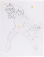 G.I. JOE ORIGINAL ART PRELIMINARY PENCIL DRAWING LOT BY DAVE DORMAN.