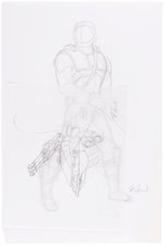 G.I. JOE ORIGINAL ART PRELIMINARY PENCIL DRAWING LOT BY DAVE DORMAN.