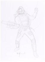 G.I. JOE ORIGINAL ART PRELIMINARY PENCIL DRAWING LOT BY DAVE DORMAN.