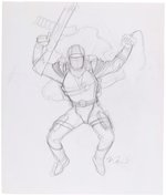 G.I. JOE ORIGINAL ART PRELIMINARY PENCIL DRAWING LOT BY DAVE DORMAN.