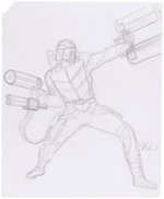 G.I. JOE ORIGINAL ART PRELIMINARY PENCIL DRAWING LOT BY DAVE DORMAN.