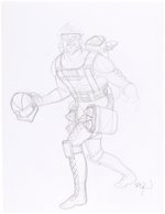 G.I. JOE ORIGINAL ART PRELIMINARY PENCIL DRAWING LOT BY DAVE DORMAN.