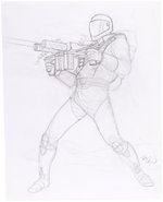 G.I. JOE ORIGINAL ART PRELIMINARY PENCIL DRAWING LOT BY DAVE DORMAN.