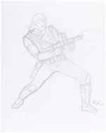 G.I. JOE ORIGINAL ART PRELIMINARY PENCIL DRAWING LOT BY DAVE DORMAN.