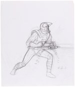 G.I. JOE ORIGINAL ART PRELIMINARY PENCIL DRAWING LOT BY DAVE DORMAN.