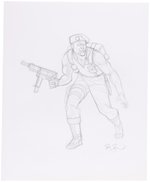 G.I. JOE ORIGINAL ART PRELIMINARY PENCIL DRAWING LOT BY DAVE DORMAN.