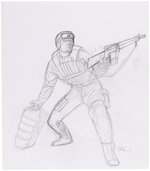 G.I. JOE ORIGINAL ART PRELIMINARY PENCIL DRAWING LOT BY DAVE DORMAN.