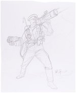 G.I. JOE ORIGINAL ART PRELIMINARY PENCIL DRAWING LOT BY DAVE DORMAN.