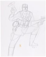 G.I. JOE ORIGINAL ART PRELIMINARY PENCIL DRAWING LOT BY DAVE DORMAN.