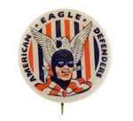 THE EAGLE RARE 1941 COMIC BOOK CLUB BUTTON.