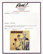 NIRVANA INCESTICIDE LP FIRST US PRESSING MARBLED BLUE VINYL RECORD SIGNED BY KURT COBAIN.