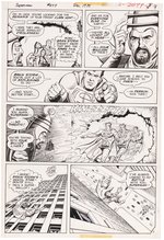 SUPERMAN #294 COMIC BOOK PAGE ORIGINAL ART BY CURT SWAN.