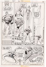 SUPERMAN #294 COMIC BOOK PAGE ORIGINAL ART BY CURT SWAN.