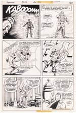 SUPERMAN #294 COMIC BOOK PAGE ORIGINAL ART BY CURT SWAN.